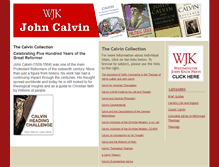 Tablet Screenshot of calvin.wjkbooks.com